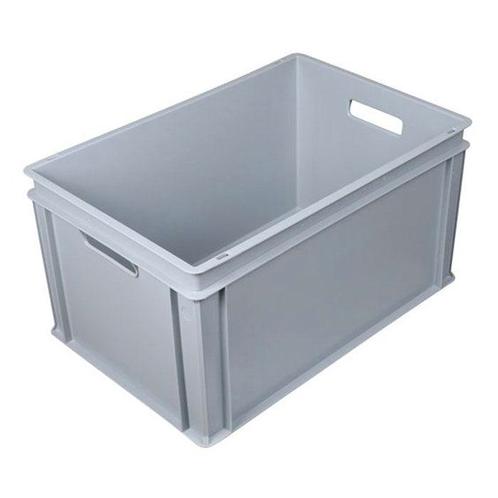 Stapelbak kunststof 600x400x325 mm 60 liter grijs, Zakelijke goederen, Kantoor en Winkelinrichting | Magazijn, Stelling en Opslag