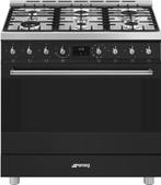 Smeg C9GMMBNLK2 gas fornuis - mat zwart - outlet, Witgoed en Apparatuur, Fornuizen, Verzenden, 60 cm of meer, Nieuw, Energieklasse A of zuiniger