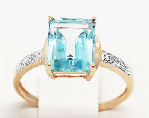 Zonder Minimumprijs - Ring - 14 karaat Geel goud Topaas -, Sieraden, Tassen en Uiterlijk, Ringen