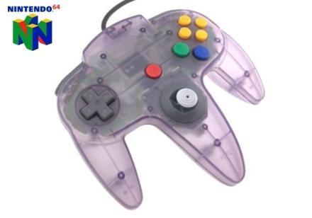 Mario64.nl: Nintendo 64 Controller Clear Purple Als Nieuw, Spelcomputers en Games, Spelcomputers | Nintendo 64, Zo goed als nieuw