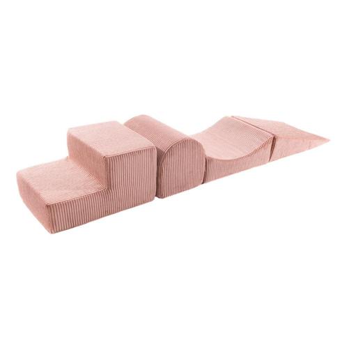 Foam blokken | Corduroy | 4 delig | Roze (speelblokken), Kinderen en Baby's, Speelgoed | Educatief en Creatief, Nieuw, Ophalen of Verzenden