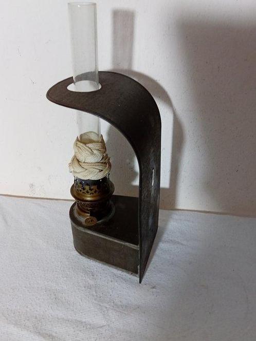 Maritieme objecten - metaal messing oliebakker glazen, Antiek en Kunst, Curiosa en Brocante