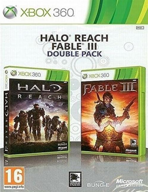 Double Pack Halo Reach + Fable 3 (Xbox 360), Spelcomputers en Games, Games | Xbox 360, Gebruikt, Vanaf 12 jaar, Verzenden