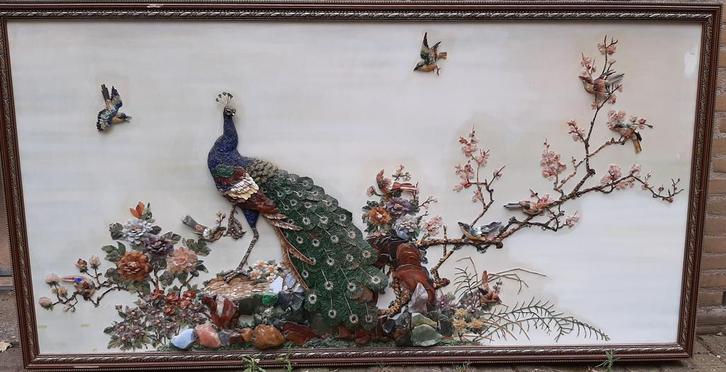 Partijtje van diverse exotische grote schilderijen, Antiek en Kunst, Kunst | Schilderijen | Klassiek, Ophalen