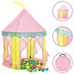 vidaXL Kinderspeeltent met 250 ballen 100x100x127 cm roze, Verzenden, Nieuw