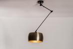 Rietveld Hanglampen - Zwart, Goud - Metaal, Huis en Inrichting, Lampen | Hanglampen, Verzenden, Nieuw