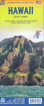 Wegenkaart - Landkaart Hawaii &amp; Honolulu - ITMB Map, Boeken, Atlassen en Landkaarten, Nieuw, Verzenden
