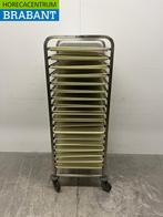 RVS Blanco Regaalwagen 2/1 GN met Cambro Camtrays 1/1 GN, Ophalen of Verzenden, Gebruikt
