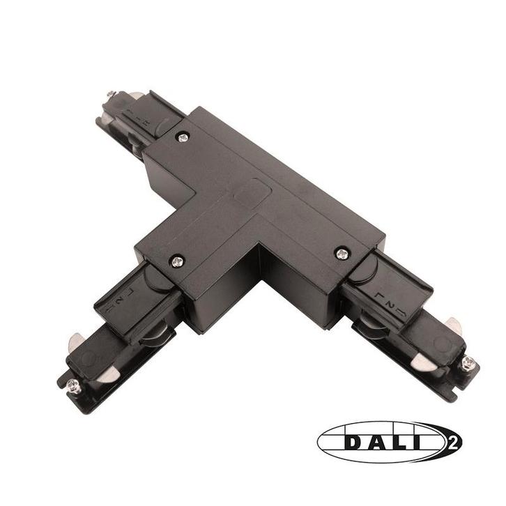 DALI 3-FASE RAIL | T-VORM CONNECTOR | RIGHT-2 | ZWART, Huis en Inrichting, Lampen | Overige