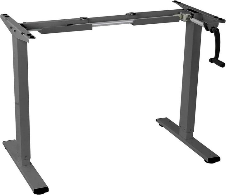 Zit sta bureau - Verstelbaar - Bureauframe - Grijs - H1S - F, Diversen, Bureau-accessoires, Zo goed als nieuw, Verzenden