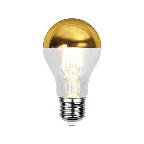 Dimbare E27 kopspiegel LED lamp Malik, goud, A60, 4,8W,, Huis en Inrichting, Lampen | Losse lampen, Led-lamp, Nieuw, Minder dan 30 watt