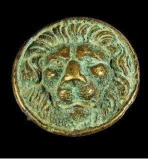 Brons Sieraden appliqué - Bronzen leeuw replica (Zonder, Antiek en Kunst, Antiek | Overige Antiek