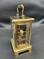 Antique carriage clock with alarm - - faset geslepen -