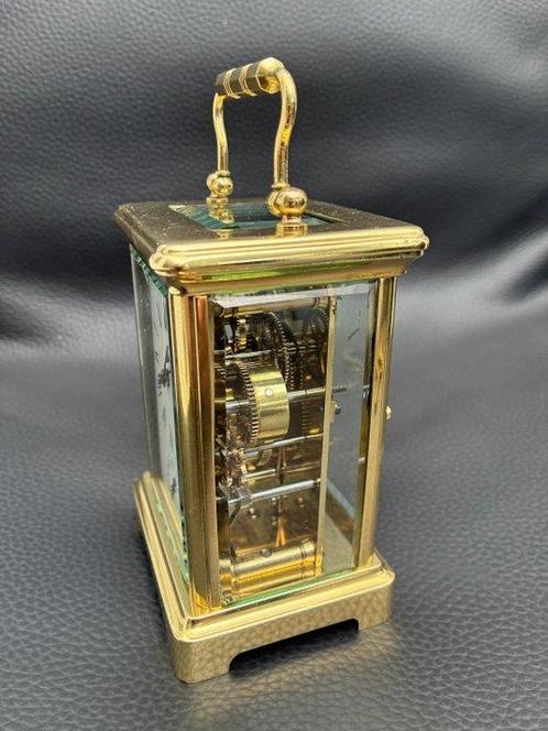Antique carriage clock with alarm - - faset geslepen -, Antiek en Kunst, Antiek | Klokken