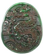 Jade - Grote Drakenamulet - Hemelse keizerlijke draak -, Antiek en Kunst, Antiek | Boeken en Bijbels