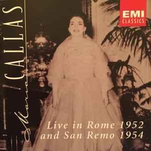 cd - Maria Callas - Live In Rome 1952 &amp; San Remo 1954, Cd's en Dvd's, Cd's | Overige Cd's, Zo goed als nieuw, Verzenden