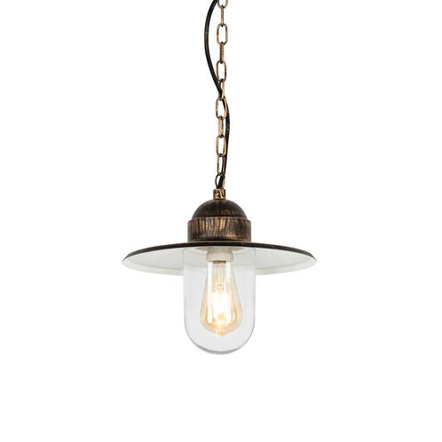 Landelijke buiten hanglamp antiek goud IP44 - Kansas, Huis en Inrichting, Lampen | Hanglampen