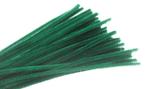 Chenille pijpenragers dia 5-6mm, 30 cm. donkergroen c7 pak50, Ophalen of Verzenden, Nieuw