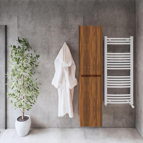 Hoge Kast Gliss Design Walnut 35cm Walnut, Doe-het-zelf en Verbouw, Sanitair, Bad, Nieuw, Ophalen of Verzenden