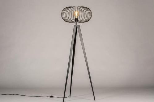 Rietveld Vloerlampen - Zwart - Metaal, Huis en Inrichting, Lampen | Vloerlampen, Verzenden