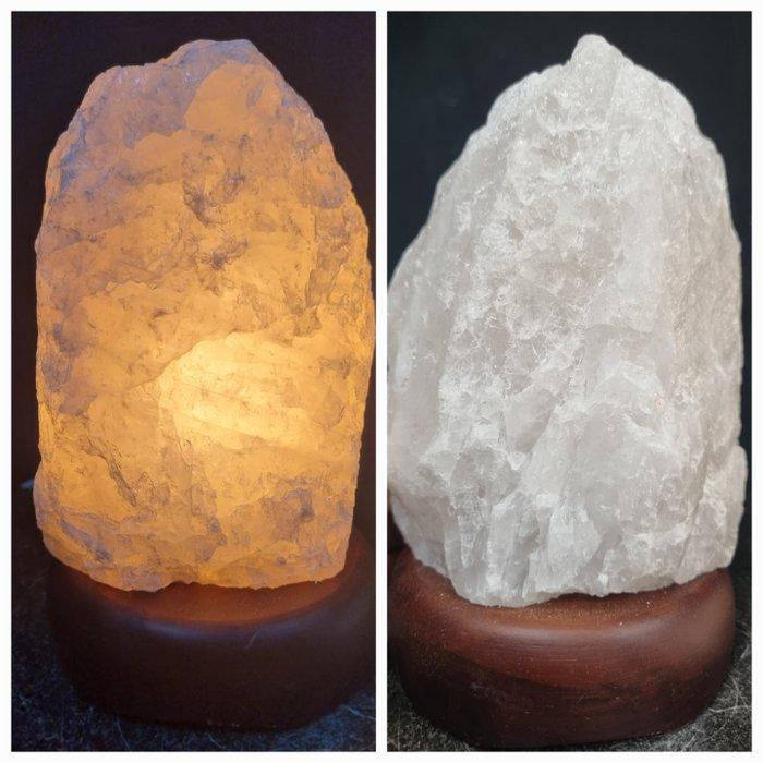 Grote Natuurlijke Bergkristal lamp met verlichting, Verzamelen, Mineralen en Fossielen