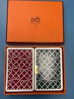 Speelkaarten (1) - Deux jeux de cartes de bridge Hermès -