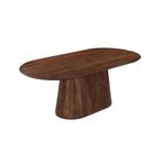 Mangohouten Eettafel Mick capsule bruin 210×100 cm, Huis en Inrichting, Tafels | Eettafels, Verzenden, Nieuw, Industriële meubels