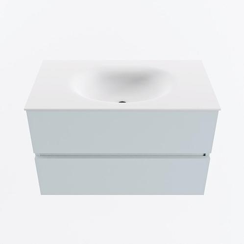 MONDIAZ VICA 80cm badmeubel onderkast Clay 2 lades. Wastafel, Doe-het-zelf en Verbouw, Sanitair, Bad, Nieuw, Ophalen of Verzenden