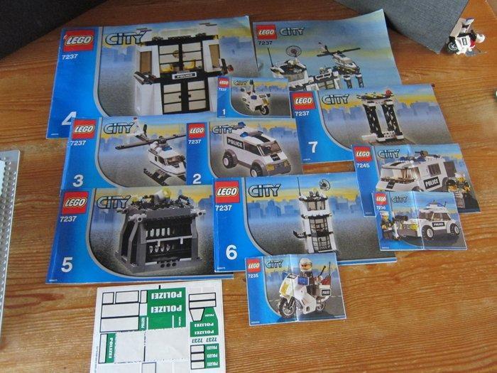 Lego Set - 7237 Police Station + 2x 7235 Police Motorcycle -, Kinderen en Baby's, Speelgoed | Duplo en Lego
