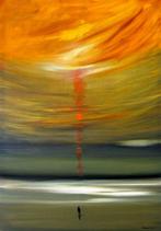 Michel Suret-Canale - Seascape with sundown (En anglais dans, Antiek en Kunst, Kunst | Schilderijen | Modern