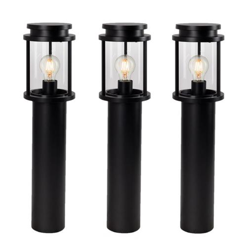 Set van 3 Sydney Tuinlamp Zwart Tuinverlichting, Tuin en Terras, Buitenverlichting, Verzenden