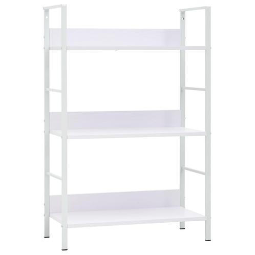 vidaXL Boekenkast met 3 schappen 60x27,6x90,5 cm bewerkt, Huis en Inrichting, Kasten | Boekenkasten, 25 tot 50 cm, Nieuw, Overige houtsoorten