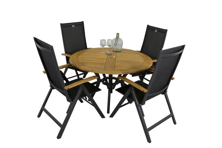 Hartman ronde tuinset South Wales tafel - Napoli tuinstoelen, Tuin en Terras, Tuinsets en Loungesets, Tuinset, Nieuw, Overige materialen