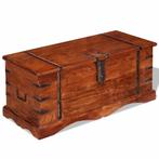 Massief Houten Kist - OP = OP - Salontafel Alternatief!, Tuin en Terras, Ophalen of Verzenden, Nieuw, Hout, Overige typen