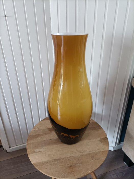 Vaas - H. 65 cm - Glas - Grote Retro vloervaas, Antiek en Kunst, Antiek | Glas en Kristal