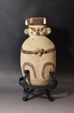 Precolumbiaans - Chancay Aardewerk Antropomorfe urn met
