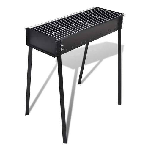 vidaXL Houtskoolbarbecue staand vierkant 75x28 cm, Tuin en Terras, Houtskoolbarbecues, Nieuw, Verzenden
