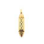 Gouden Mezouza hanger (Mezoeza, gouden hanger, 585), Sieraden, Tassen en Uiterlijk, Ophalen of Verzenden, Gebruikt, Goud, Overige merken