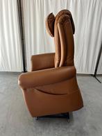 Fitform sta op stoel in leder cognac, Huis en Inrichting, Minder dan 75 cm, Ophalen of Verzenden, Zo goed als nieuw, Moderne en Klassieke sta op stoelen