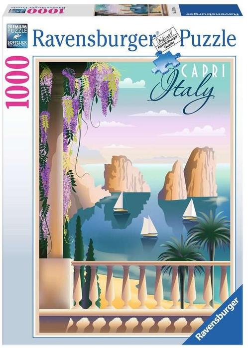 Postcard from Capri - Italy Puzzel (1000 stukjes) |, Hobby en Vrije tijd, Denksport en Puzzels, Nieuw, Verzenden