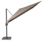 Challenger T1 premium zweefparasol 300x300 cm havanna, Tuin en Terras, Parasols, Ophalen of Verzenden, Nieuw