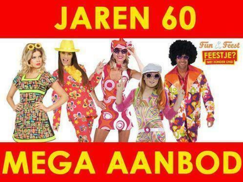Dialoog Universiteit Hervat ≥ Jaren'60 kleding- Mega aanbod carnavalskleding jaren'60 —  Carnavalskleding en Feestkleding — Marktplaats