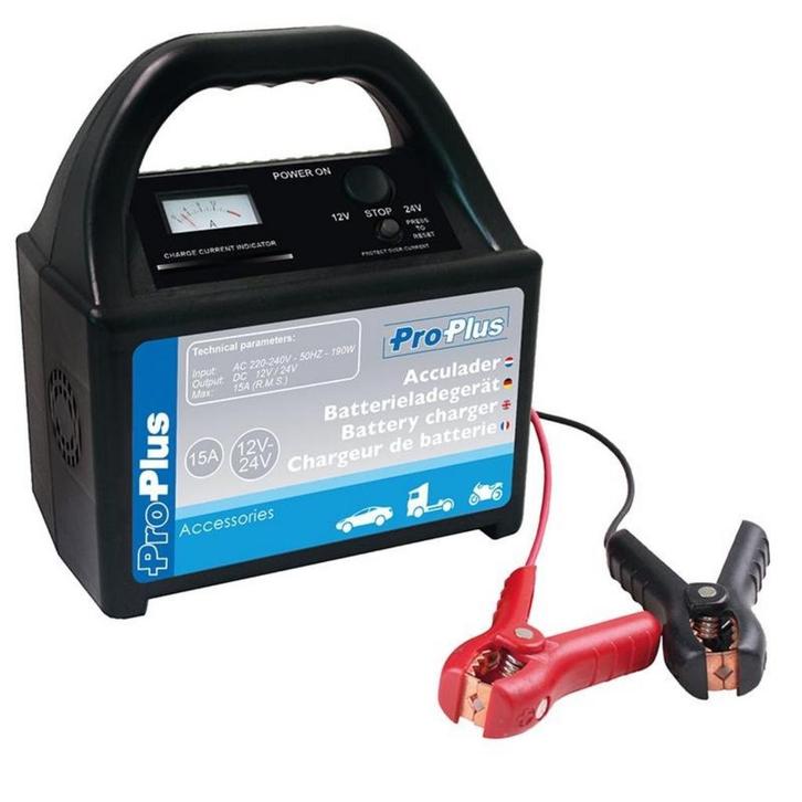 ProPlus Acculader - 12V & 24V - 15A - Voor NAT, GEL & AGM..., Auto-onderdelen, Accu's en Toebehoren, Nieuw, Ophalen of Verzenden