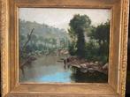 Edoardo Monteforte (1849-1933) - Paesaggio lacustre