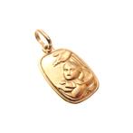 Gouden hanger van de doop van een kind (religieus), Ophalen of Verzenden, Gebruikt, Goud, Overige merken