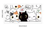 Schattige Kat Muursticker – Cartoon Kat Deur Decoratie, Verzenden, Nieuw
