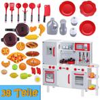 Kinderspeelkeuken hout met 38-pcs. accessoires (Speelgoed), Verzenden, Nieuw