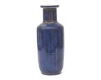 Poeder blauwe porseleinen rouleau vaas, China, 18e/19e eeuw, Antiek en Kunst