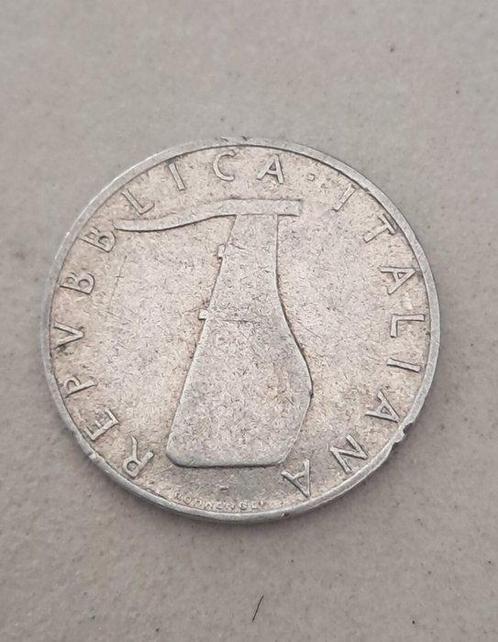 Italië, Republiek 5 Lire 1956 Delfino (Zonder, Postzegels en Munten, Munten | Europa | Niet-Euromunten