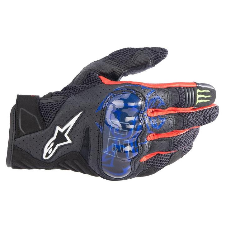 Alpinestars FQ20 SMX-1 Air V2 Monster Zwart Blauw Felrood, Motoren, Kleding | Motorkleding, Heren, Nieuw met kaartje, Handschoenen